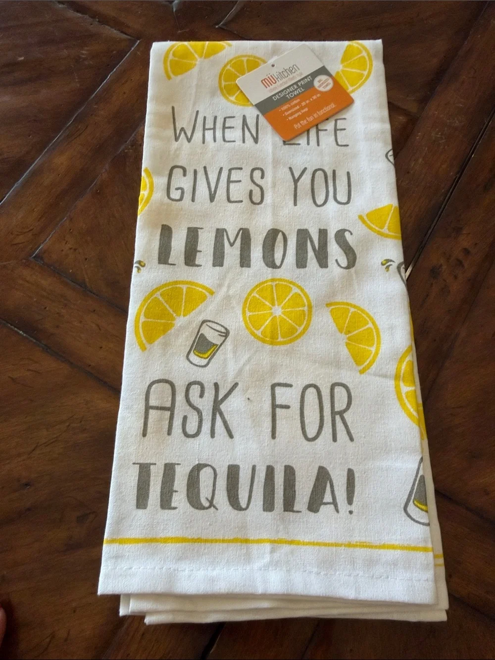 When Life Gives You Lemons Cotton Dish Towel